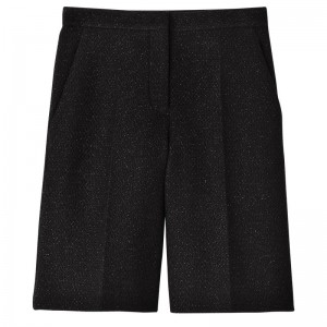 Longchamp Bermuda Shorts Siyah | 07138-IXNB