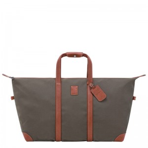 Longchamp Boxford L Travel Bag Kahverengi | 93105-DTHJ