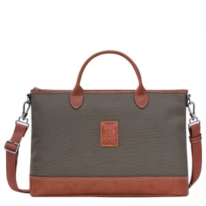 Longchamp Boxford S Briefcase Kahverengi | 78143-ADSL