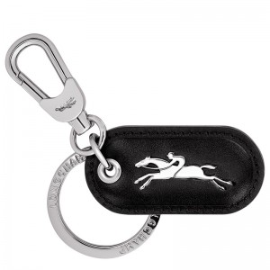 Longchamp Box-trot Key Rings Siyah | 06137-TOXG