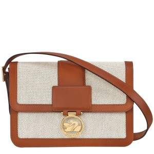 Longchamp Box-trot M Crossbody Bag Cognac | 413-ILYPQG