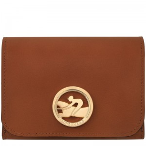 Longchamp Box-trot Wallet Cognac | 24163-DYGQ