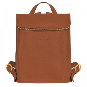 Longchamp Le Foulonné Backpack Caramel | 13284-NBSZ