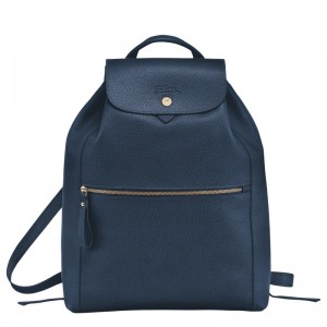 Longchamp Le Foulonné Backpack Lacivert | 12589-UDCF