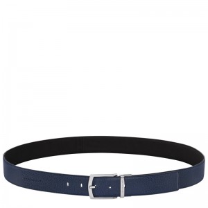 Longchamp Le Foulonné Belt Lacivert Siyah | 15067-EJIV