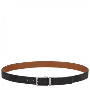 Longchamp Le Foulonné Belt Siyah | 38257-UPNS