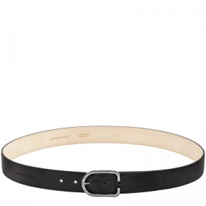 Longchamp Le Foulonné Belt Siyah | 87465-RLIQ