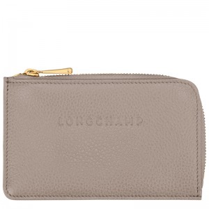 Longchamp Le Foulonné Card Holder Turtledove | 90873-CAHO