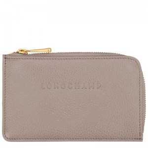 Longchamp Le Foulonné Card Holder Turtledove | 80914-JNIW