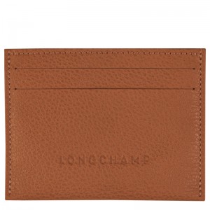 Longchamp Le Foulonné Cardholder Caramel | 05341-XDUO