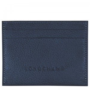 Longchamp Le Foulonné Cardholder Lacivert | 24679-GIOB