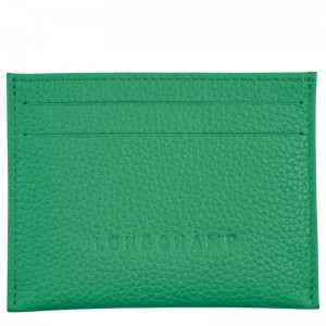 Longchamp Le Foulonné Cardholder Yeşil | 72169-YCAU