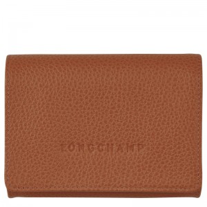 Longchamp Le Foulonné Coin Purse Caramel | 89347-KULF