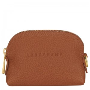 Longchamp Le Foulonné Coin Purse Caramel | 92137-TPMN