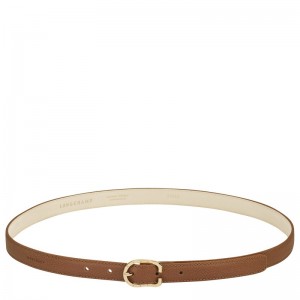 Longchamp Le Foulonné Ladies' Belt Caramel | 82103-TCEH