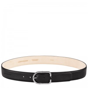 Longchamp Le Foulonné Ladies' Belt Siyah | 98641-OBXV