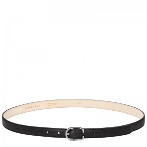 Longchamp Le Foulonné Ladies' Belt Siyah | 13596-EVBO