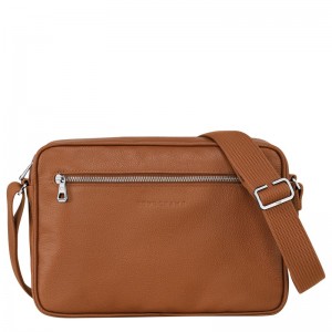 Longchamp Le Foulonné M Camera Bag Caramel | 70642-PWBX