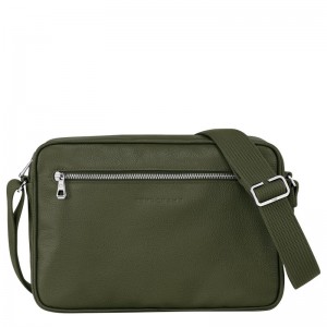 Longchamp Le Foulonné M Camera Bag Haki | 32506-IDTW