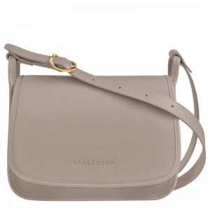 Longchamp Le Foulonné M Crossbody Bag Turtledove | 95428-YANO