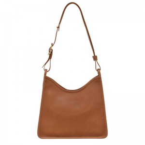 Longchamp Le Foulonné M Hobo Bag Caramel | 35482-JADY