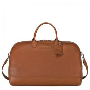 Longchamp Le Foulonné M Travel Bag Caramel | 273-WMQYXC