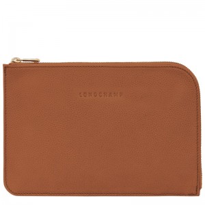 Longchamp Le Foulonné Pouch Caramel | 35190-ZXDA