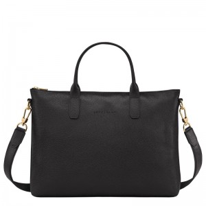 Longchamp Le Foulonné S Briefcase Siyah | 21657-STCA