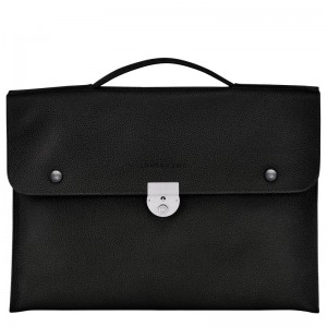 Longchamp Le Foulonné S Briefcase Siyah | 04851-EMZW