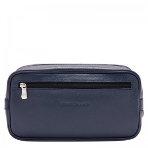 Longchamp Le Foulonné Toiletry Case Lacivert | 54826-BLNT