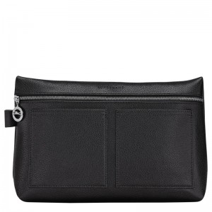 Longchamp Le Foulonné Toiletry Case Siyah | 40386-LFRO