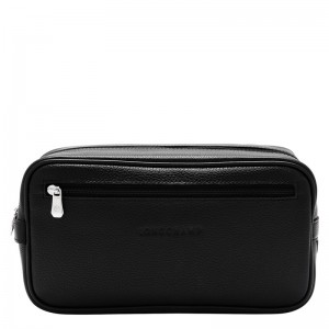 Longchamp Le Foulonné Toiletry Case Siyah | 29164-MDTY