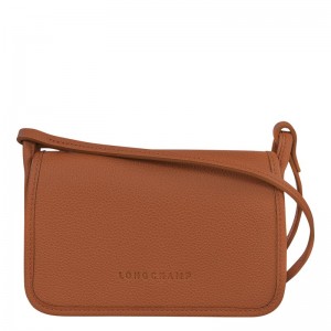 Longchamp Le Foulonné Xs Clutch Caramel | 63514-PEON