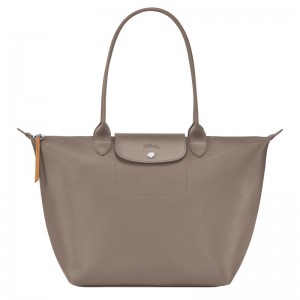 Longchamp Le Pliage City L Tote Bag Taupe | 98037-XOLG