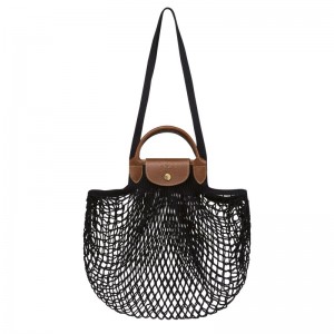 Longchamp Le Pliage Filet L Mesh Bag Siyah | 62543-OGHI