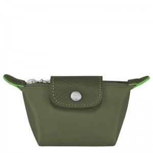 Longchamp Le Pliage Green Coin Purse Forest | 17904-BZHU