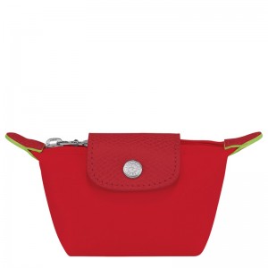 Longchamp Le Pliage Green Coin Purse Tomato | 97213-QWRE