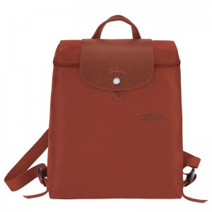 Longchamp Le Pliage Green M Backpack Chestnut | 36950-LQVF