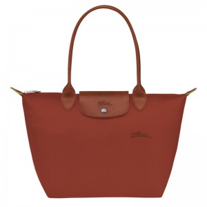 Longchamp Le Pliage Green M Tote Bag Chestnut | 54872-NUDG