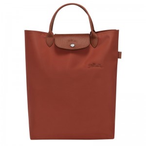 Longchamp Le Pliage Green M Tote Bag Chestnut | 37508-XYLK