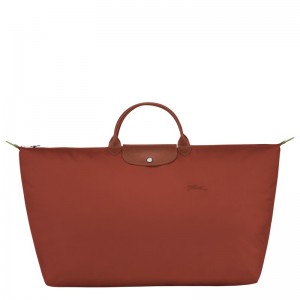 Longchamp Le Pliage Green M Travel Bag Chestnut | 52386-YLOJ