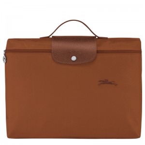 Longchamp Le Pliage Green S Briefcase Cognac | 10654-YPXU