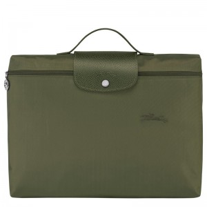 Longchamp Le Pliage Green S Briefcase Forest | 98604-TQYE