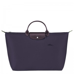 Longchamp Le Pliage Green S Travel Bag Bilberry | 35298-YMES