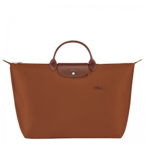 Longchamp Le Pliage Green S Travel Bag Cognac | 92638-MVJU