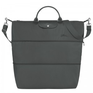 Longchamp Le Pliage Green Travel Bag Expandable Graphite | 45972-NASC