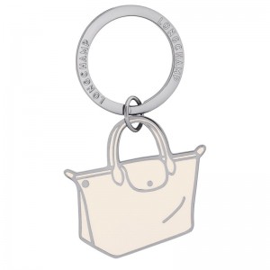 Longchamp Le Pliage Key Rings Ecru | 96321-WXHN