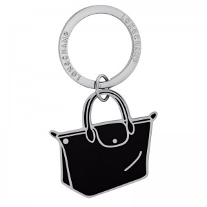 Longchamp Le Pliage Key Rings Siyah | 71549-PFEC