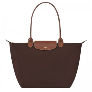 Longchamp Le Pliage Original L Tote Bag Ebony | 69214-UWNC