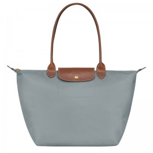 Longchamp Le Pliage Original L Tote Bag Steel | 61593-KWCY